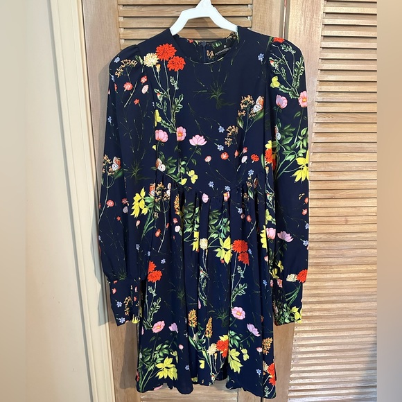 COPY - Tuckernuck Pomander Place Spencer Wildflower Swing Mini Dress Navy Blue … - Picture 2 of 3